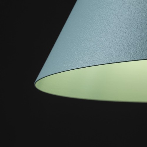 Lampa wisząca nowoczesna skandynawska klosz metalowy stożek miętowa TK Lighting Cono 6651 1x15W E27