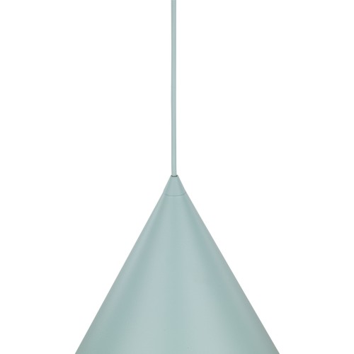 Lampa wisząca nowoczesna skandynawska klosz metalowy stożek miętowa TK Lighting Cono 6651 1x15W E27