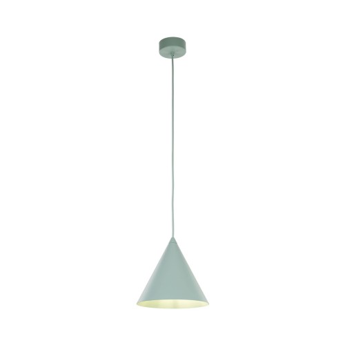 Lampa wisząca nowoczesna skandynawska klosz metalowy stożek miętowa TK Lighting Cono 10074 1x15W E27