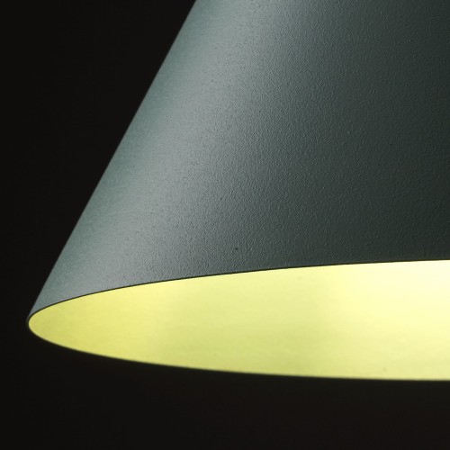 Lampa wisząca nowoczesna skandynawska klosz metalowy stożek miętowa TK Lighting Cono 10074 1x15W E27