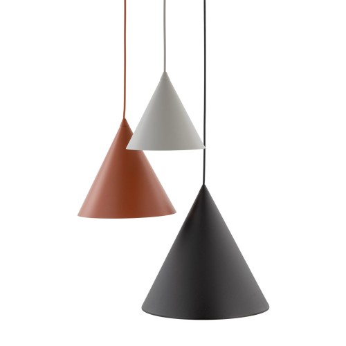 Lampa wisząca nowoczesna skandynawska klosz metalowy stożek multikolor TK Lighting Cono 6633 3x15W E27