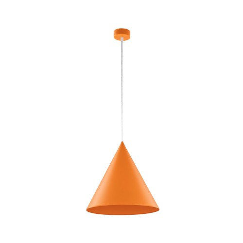 Lampa wisząca nowoczesna skandynawska klosz metalowy stożek pomarańczowa TK Lighting Cono 3280 1x15W E27