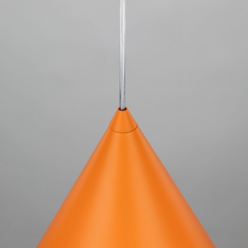 Lampa wisząca nowoczesna skandynawska klosz metalowy stożek pomarańczowa TK Lighting Cono 10064 1x15W E27