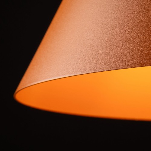 Lampa wisząca nowoczesna skandynawska klosz metalowy stożek pomarańczowa TK Lighting Cono 10064 1x15W E27