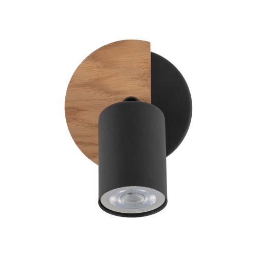 Lampa sufitowa tuba spot reflektor Tk Lighting Top 4673 1x10W GU10 czarny drewniany