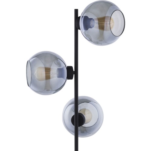 Lampa podłogowa stojąca metalowa kule szklane klosze TK Lighting Cubus Graphite 5239 3x15W E27 grafit czarny