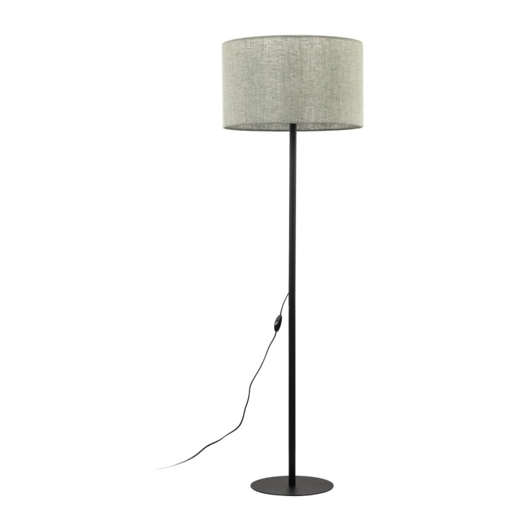 Tk Lighting Earth 5476 lampa stojąca podłogowa 1x15W E27 czarna drewniana