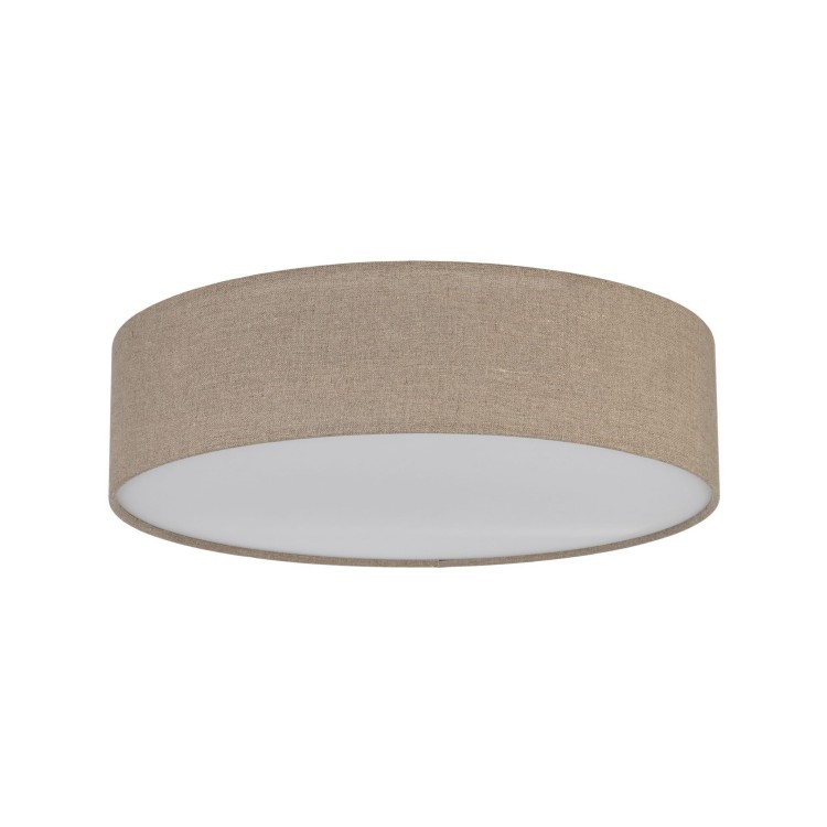 Plafon nowoczesny boho loft skandynawski koło juta biały TK Lighting Earth 10166 4x15W E27