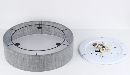 Tk Lighting Earth 4661 plafon lampa sufitowa 4x15W E27 biały szary