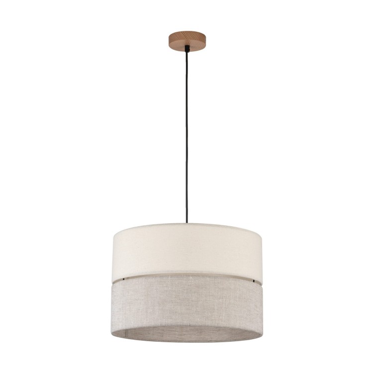 Tk Lighting Eco 5772 lampa wisząca 1x15W E27 czarna drewniana