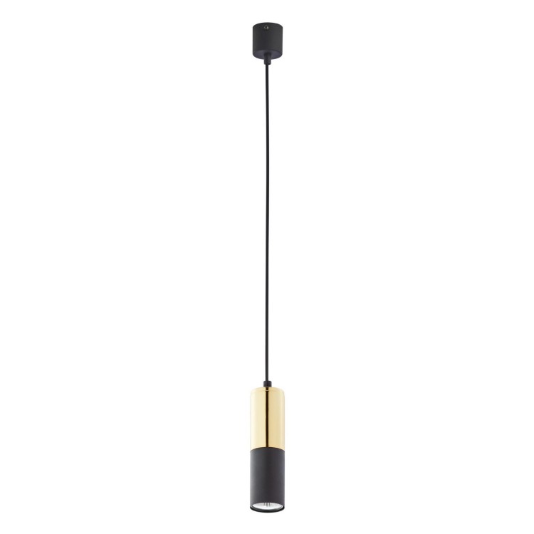 TK Lighting Elit Black 4366 lampa wisząca 1x50W GU10 czarna złota