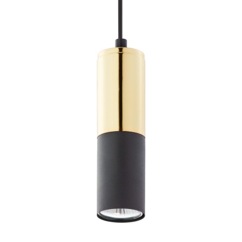 TK Lighting Elit Black 4366 lampa wisząca 1x50W GU10 czarna złota