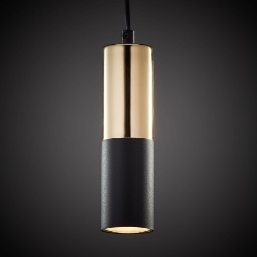 TK Lighting Elit Black 4366 lampa wisząca 1x50W GU10 czarna złota