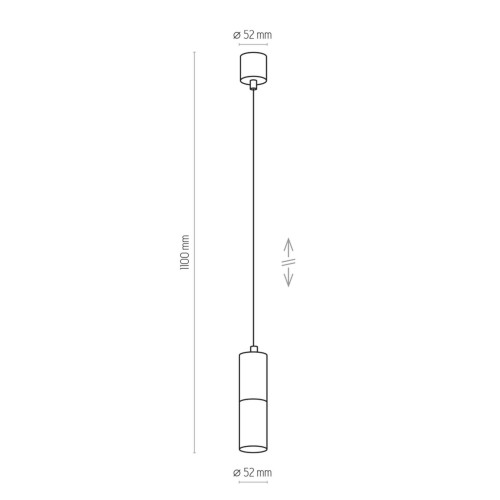 TK Lighting Elit Black 4366 lampa wisząca 1x50W GU10 czarna złota