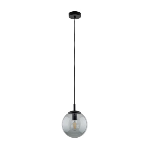 Lampa wisząca nowoczesna elegancka loft industrialna klosz szklany kula grafitowa czarna TK Lighting Esme 5379 1x15W E27