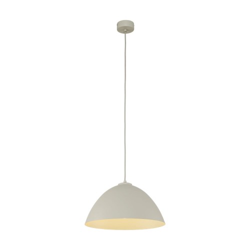 Lampa wisząca klasyczna retro klosz metalowy miska beżowa TK Lighting Faro 5899 1x15W E27