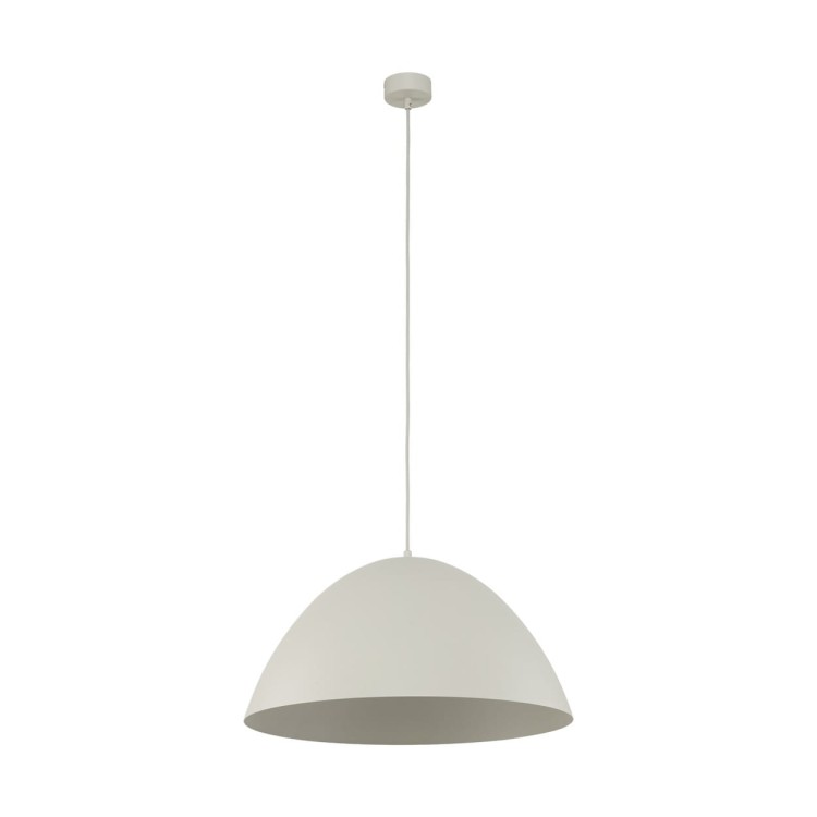 Lampa wisząca klasyczna retro klosz metalowy miska beżowa TK Lighting Faro 5900 1x15W E27