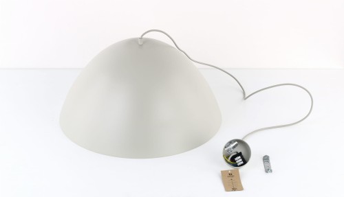 Lampa wisząca klasyczna retro klosz metalowy miska beżowa TK Lighting Faro 5900 1x15W E27
