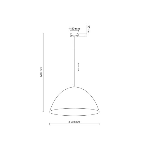 Lampa wisząca klasyczna retro klosz metalowy miska beżowa TK Lighting Faro 5900 1x15W E27