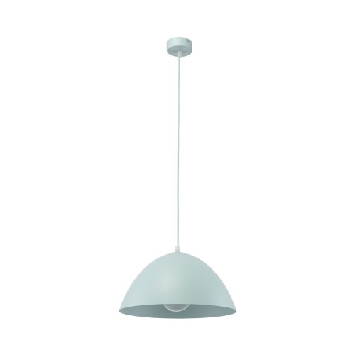 Lampa wisząca klasyczna retro klosz metalowy miska miętowa TK Lighting Faro 861 1x15W E27