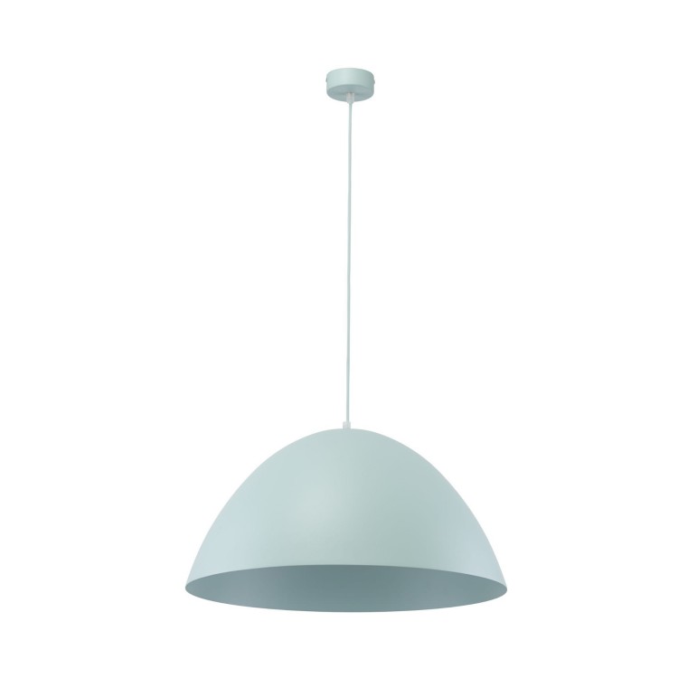 Lampa wisząca klasyczna retro klosz metalowy miska miętowa TK Lighting Faro 974 1x15W E27