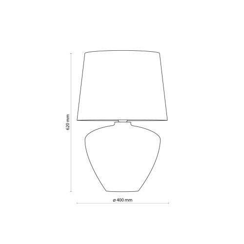 Tk Lighting Fiord 5463 lampa stołowa lampka 1x15W E27 czarna