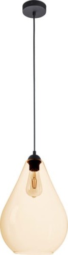 Lampa wisząca szklany klosz bursztyn TK Lighting Fuente 4322 1x60W E27