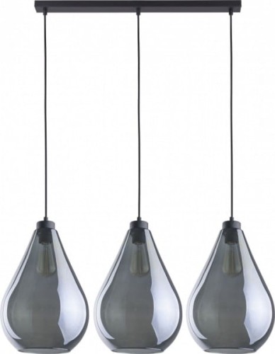 TK Lighting Fuente 2792 Lampa wisząca 3x60W E27 grafit czarny