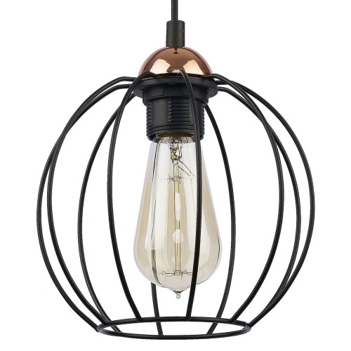 TK Lighting Galaxy 1644 lampa wisząca 1x15W E27 czarna miedziana