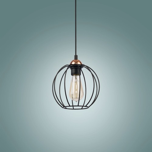 TK Lighting Galaxy 1644 lampa wisząca 1x15W E27 czarna miedziana