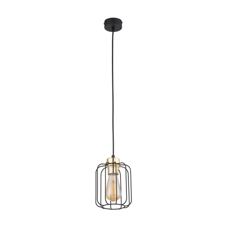 Tk Lighting Galaxy 4714 lampa wisząca 1x15W E27 czarna złota