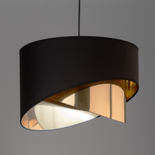 TK Lighting Grant 4823 lampa wisząca 1x15W E27 czarna złota