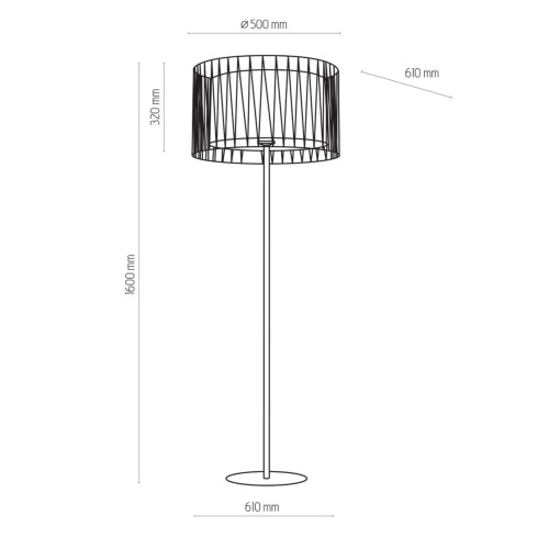 LAMPA TK LIGHTING PODŁOGOWA STOJĄCA HARMONY 2899
