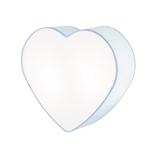 Plafon nowoczesny klasyczny dziecięcy serce niebieski biały TK Lighting Heart 5924 2x15W E27