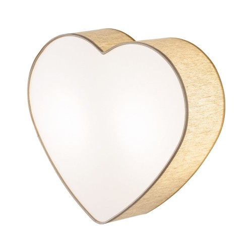 Plafon nowoczesny klasyczny dziecięcy serce beżowy biały TK Lighting Heart 757 2x15W E27