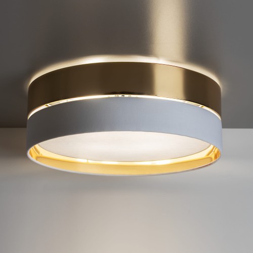 Tk Lighting Hilton 4772 plafon lampa sufitowa 3x15W E27 biały złoty