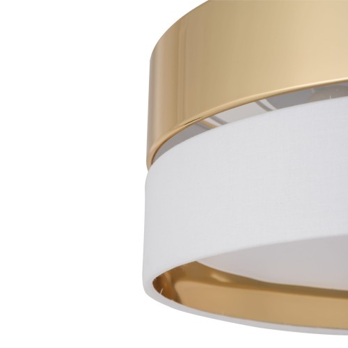 Tk Lighting Hilton 4772 plafon lampa sufitowa 3x15W E27 biały złoty