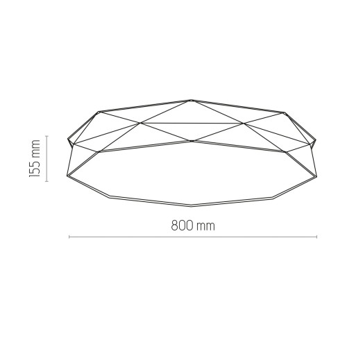 Tk Lighting Kantoor 6196 plafon lampa sufitowa 6x15W E27 biały szary