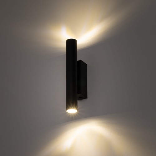 Kinkiet nowoczesny industrialny loft tuba rurka czarny TK Lighting Lagos 10184 2x8W G9