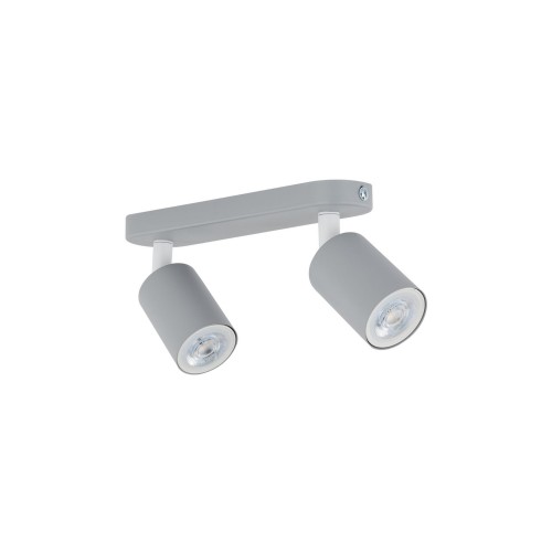 Plafon nowoczesny skandynawski loft metalowy reflektory szary TK Lighting Livia 10241 2x10W GU10