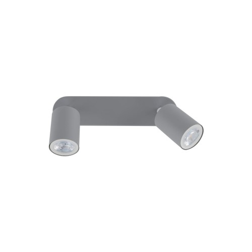 Plafon nowoczesny skandynawski loft metalowy reflektory szary TK Lighting Livia 10241 2x10W GU10