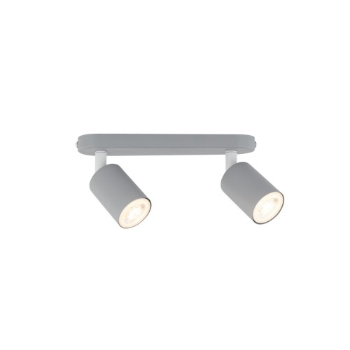 Plafon nowoczesny skandynawski loft metalowy reflektory szary TK Lighting Livia 10241 2x10W GU10