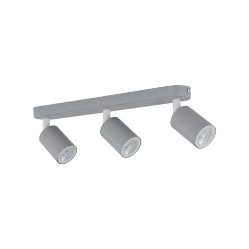 Plafon nowoczesny skandynawski loft metalowy reflektory szary TK Lighting Livia 10242 3x10W GU10