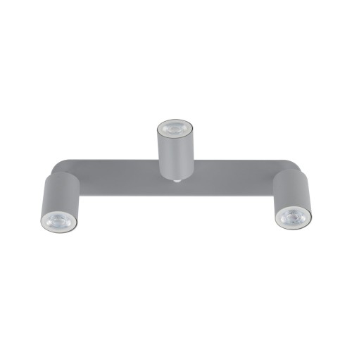 Plafon nowoczesny skandynawski loft metalowy reflektory szary TK Lighting Livia 10242 3x10W GU10