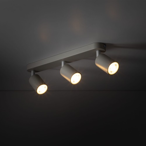Plafon nowoczesny skandynawski loft metalowy reflektory szary TK Lighting Livia 10242 3x10W GU10