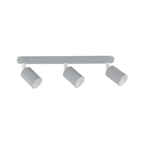 Plafon nowoczesny skandynawski loft metalowy reflektory szary TK Lighting Livia 10242 3x10W GU10