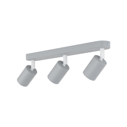 Plafon nowoczesny skandynawski loft metalowy reflektory szary TK Lighting Livia 10242 3x10W GU10
