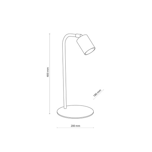 Tk Lighting Shein 5490 lampa stołowa lampka 1x10W GU10 biała