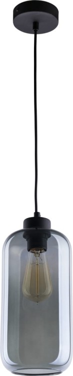 Lampa wisząca szklady dymiony klosz Tk Lighting Marco 2077 1x60W E27 grafit lustrzany