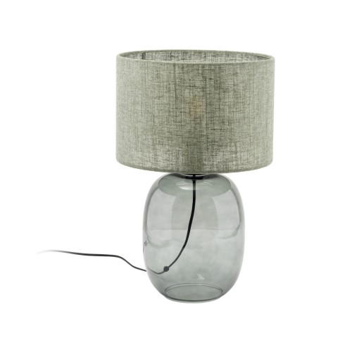 Lampka nowoczesna skandynawska klasyczna elegancka abażur materiałowy grafitowa zielona TK Lighting Melody 5989 1x15W E27
